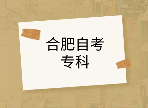 合肥自考專科有哪些專業